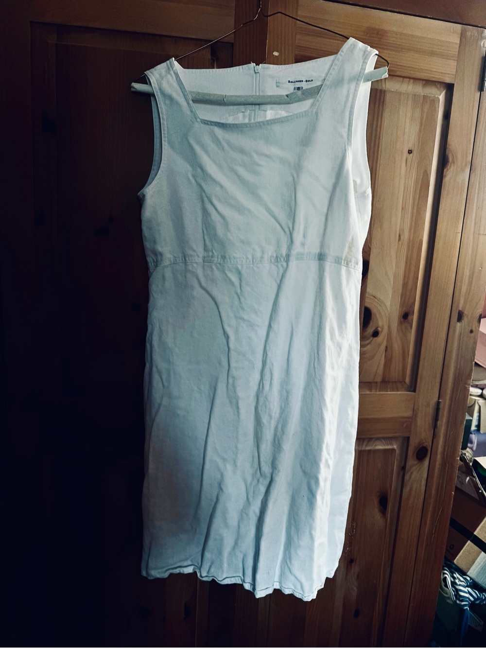 Sleeveless White Mini Dress by Banana Republic